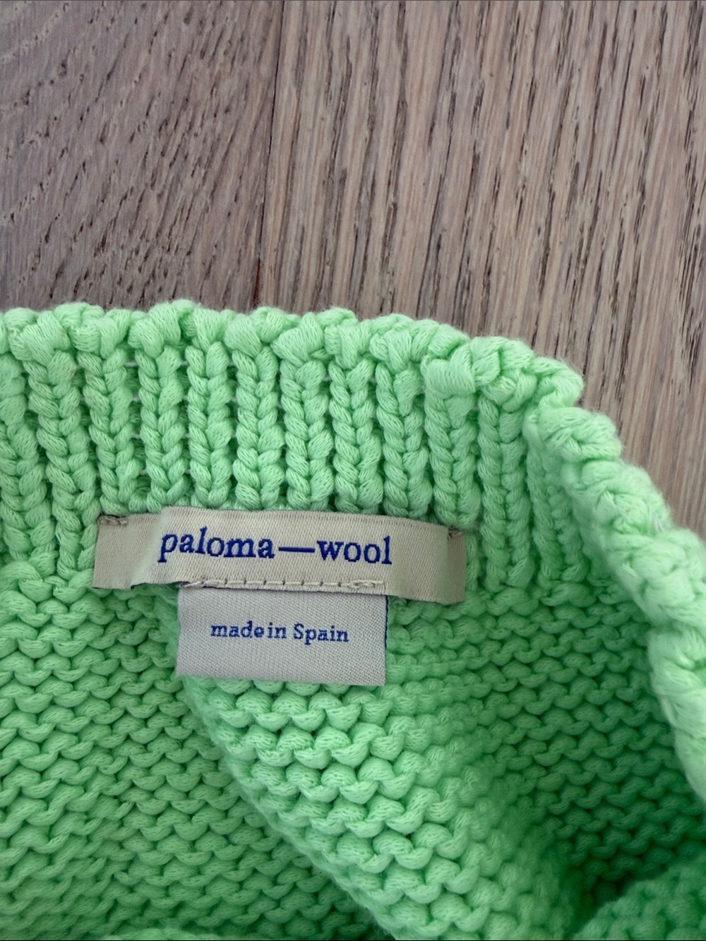 Paloma Wool Lime Green Knit Tube Top - Picture 2 of 3